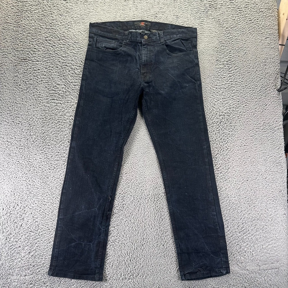 Corked Jeans Men 36x31 Blue Cotton Denim Straight Leg Workwear Streetwear Travel